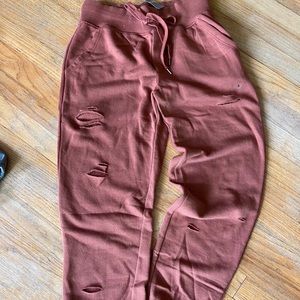 Aerie distressed joggers